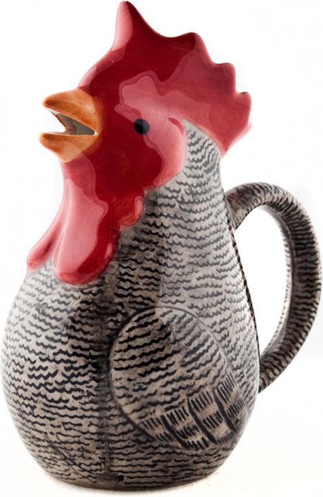 Actual product image Quail Ceramics 0.2 l milk jug rooster red (0.20 l)