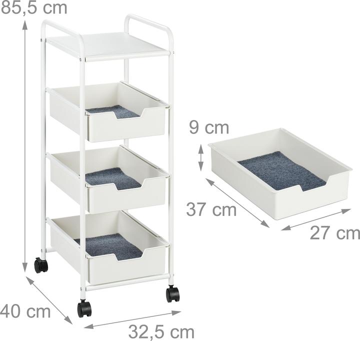 Actual product image Relaxdays Trolley