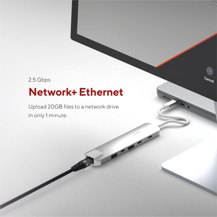 Produktbild LINQ Connects 6in1 PRO USB-C Multiport Hub 140W (USB-C, 6 Ports)