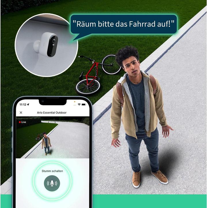 Produktbild Arlo Essential 2K Outdoor Camera (1920 x 1080 Pixels)