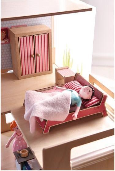 Immagine prodotto Haba Piccoli amici - Mobili per la casa delle bambole per adulti - Camera da letto