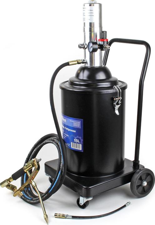 Immagine prodotto XPOtool Ingrassatore da 15 litri pneumatico ad aria compressa ingrassatore mobile professionale mobile