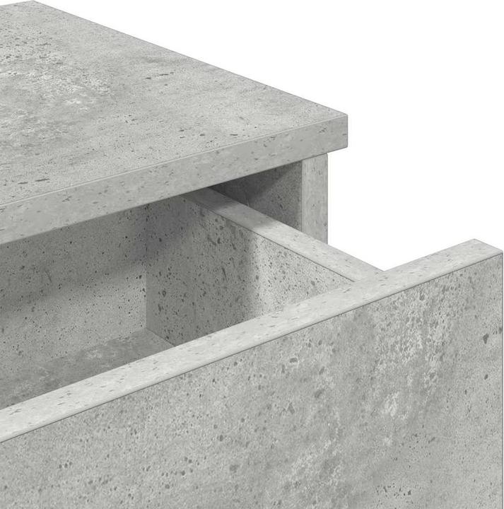 Produktbild VidaXL Wandregal mit Schubladen Betongrau 60x25x15 cm Holzwerkstoff (60 x 25 x 15 cm)