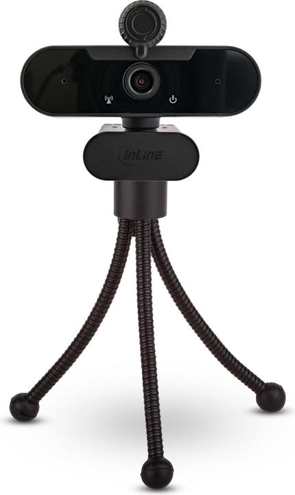 Actual product image InLine ® Webcam FullHD 1920x1080/30Hz with autofocus, USB Type-C connection cable (2.10 Mpx)