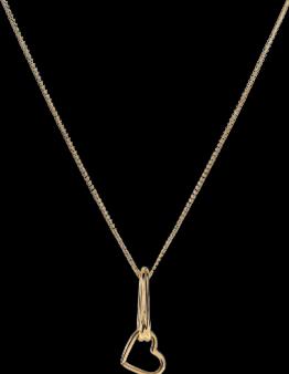 Actual product image Hey Harper Looped Heart Necklace (14k gold plated, PVD coating)