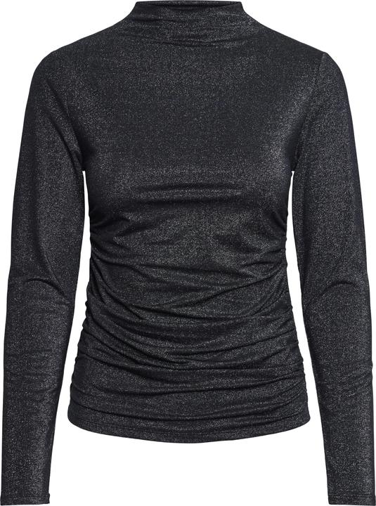 Pieces Pcmonica Ls Glitter Ruching Top Noos