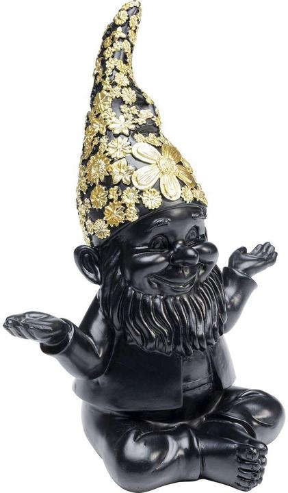 Image du produit Kare Design Figurine décorative Nain Meditation noir-doré 19 (12,5 x 18 x 22 cm)