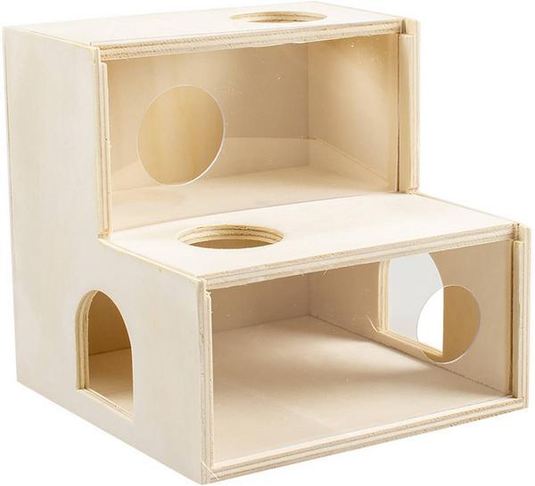 Produktbild Duvoplus Kletterhaus aus holz, 15x15x15cm
