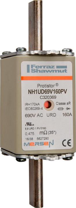 Produktbild Mersen Sicherung PROTISTOR NH1 160A uRD (NH-DIN Sicherung, 160 A)