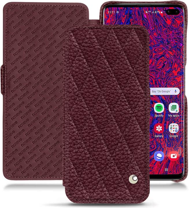 Productafbeelding Noreve Lederen omslag horizontaal (Samsung Galaxy S10+)