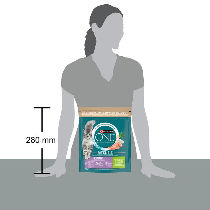 Produktbild Purina ONE Sensitive Truthahn und Reis (Senior, Adult, 1 Stk., 800 g)