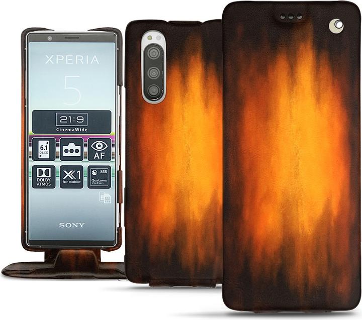 Actual product image Noreve Leather cover vertical (Sony Xperia 5)