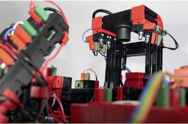 Actual product image Fischertechnik Quality assurance with AI simulation model Finished device 9 V