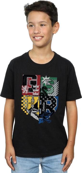 Produktbild Boys Hogwarts Houses Cotton T-Shirt (140, 146)