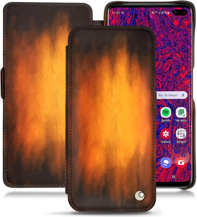 Productafbeelding Noreve Lederen omslag horizontaal (Samsung Galaxy S10 5G)