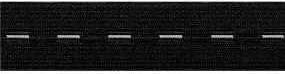 Actual product image Prym Buttonhole elastic knitted tape, black 25 mm, cassette 10 m