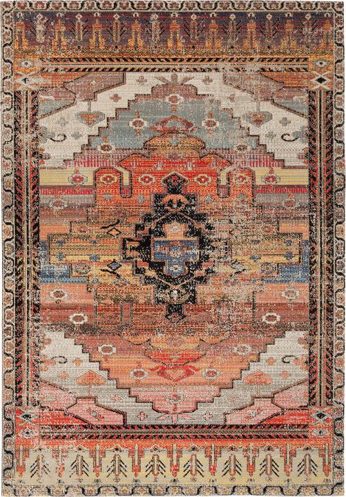 Actual product image Pergamon Kurzflor Designer Teppich Modern Vintage Orient Muster (200 x 290 cm)