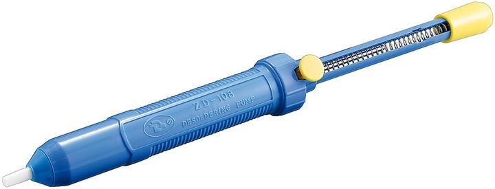 Actual product image FixPoint Desoldering pump, plastic housing with Teflon tip