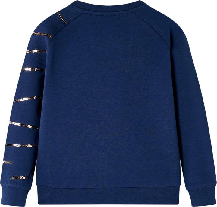 Actual product image VidaXL Children's sweatshirt navy blue 104,Material: 95 % cotton. 5 (104)