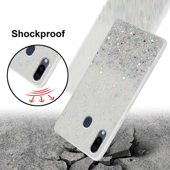 Produktbild Cadorabo TPU Hülle mit Glitzer für Samsung Galaxy M20 (Samsung Galaxy M20)
