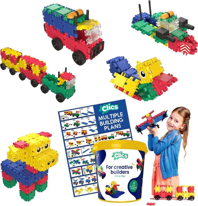 Produktbild Clics Build & Play Eimer