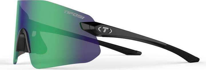 Actual product image Tifosi VOGEL SL glossy black glasses (1Smoke Green lens 15.4 % light transmission) (PREMIERY: (1Smoke Green glass 15.4 % light transmission)