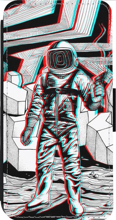Immagine prodotto PhoneLook Cover Portafoglio nero Anaglifo Astronauta (Apple iPhone 14 Pro Max)