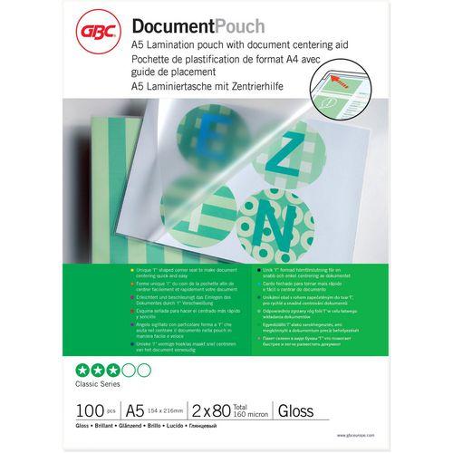 Image du produit GBC Films de plastification de qualité supérieure (A5, 100 pièce(s), 80 µm)