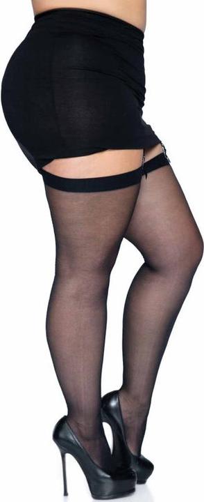 Produktbild Leg Avenue Straps-Strümpfe mit Naht (One Size)