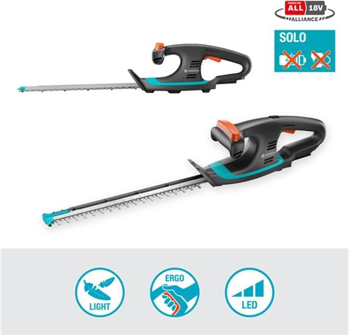 Actual product image Gardena Battery Hedge Trimmer EasyCut 40/18V P4A solo (Cordless hedgecutters)