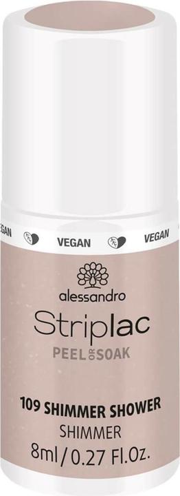 Alessandro Striplac Peel or Soak (109 Shimmer Shower, UV-Gel Lack)