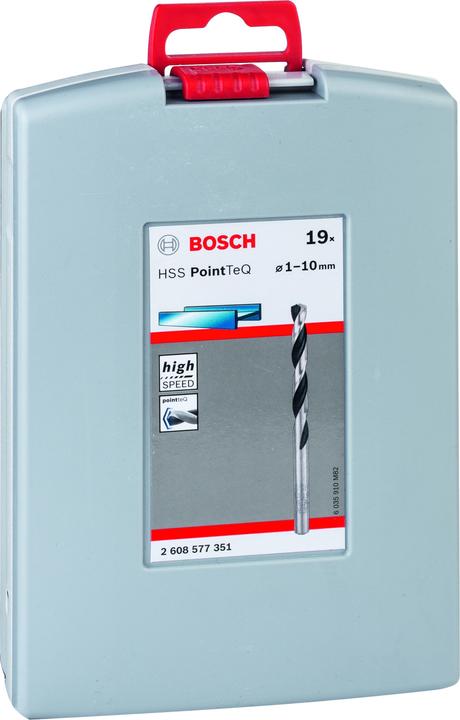 Actual product image Bosch Professional Zubehör HSS twist drill PointTeQ Set (10 mm, 7 mm, 7.5 mm, 8 mm, 8.5 mm, 9 mm, 9.5 mm, 4 mm, 4.5 mm, 5 mm, 5.5 mm, 6 mm, 6.5 mm, 1 mm, 1.5 mm, 2 mm, 2.5 mm, 3 mm, 3.5 mm)