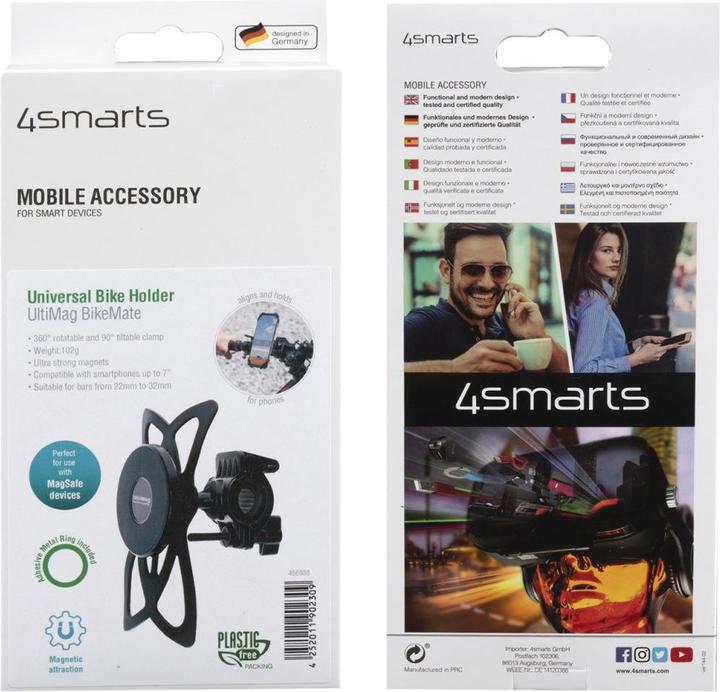 Actual product image 4smarts Bike mount UltiMag BikeMag for MagSafe black