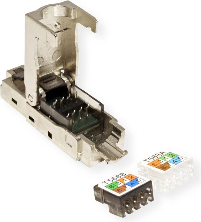 Actual product image Value Field-attachable RJ-45 plug Cat.6 (Class E), STP