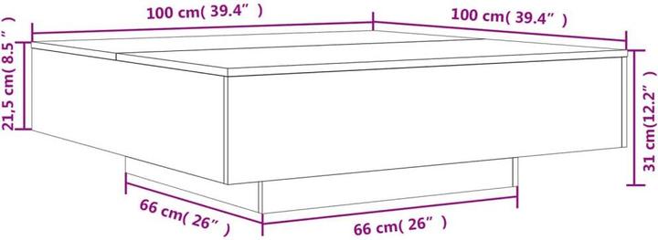 Actual product image VidaXL Kora (100 x 100 x 31 cm)