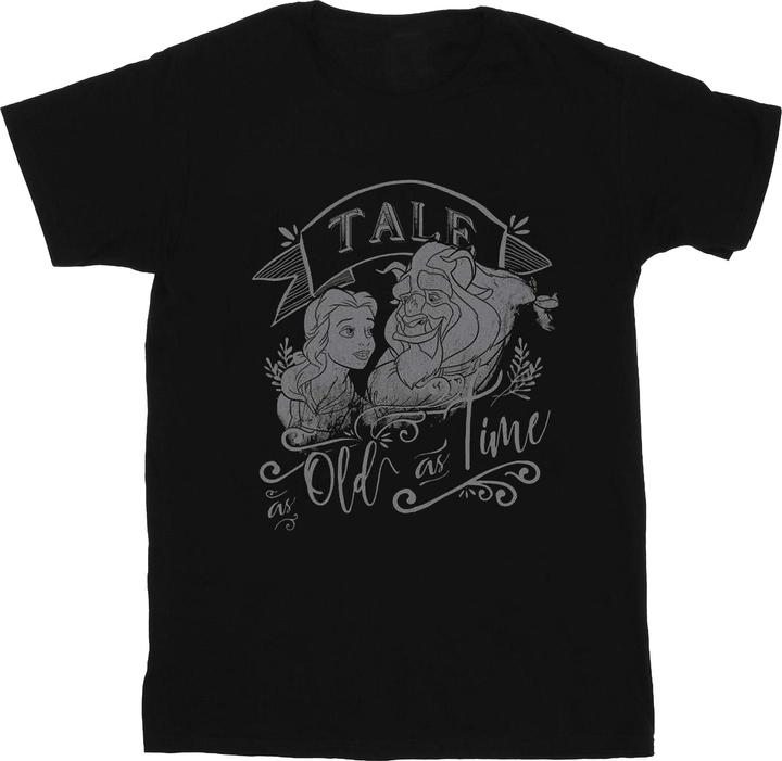 Actual product image Disney Womens/Ladies Beauty And The Beast Tale As Old As Time Cotton Boyfriend T-Shirt (M)