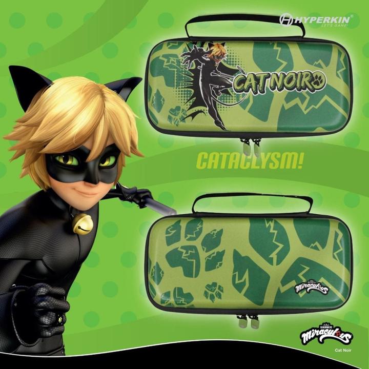 Actual product image Hyperkin Official Miraculous Hard Carrying Case - Switch/Lite/Oled (Bug & Cat) (Switch)