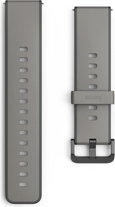 Immagine prodotto Hama Armband zum Wechseln für Smartwatch 9000, Silikon, Anthrazit/Schwarz (Silicone)