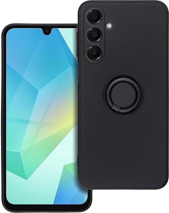 Actual product image OEM Back panel cover SILICONE RING case for SAMSUNG A16 5G / A16 4G black