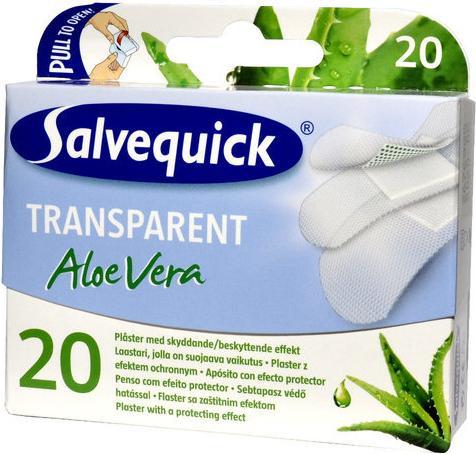 Immagine prodotto Salvequick Fette di Aloe Vera Trasparente Discrete e Curate 20Pz. (75 ml)