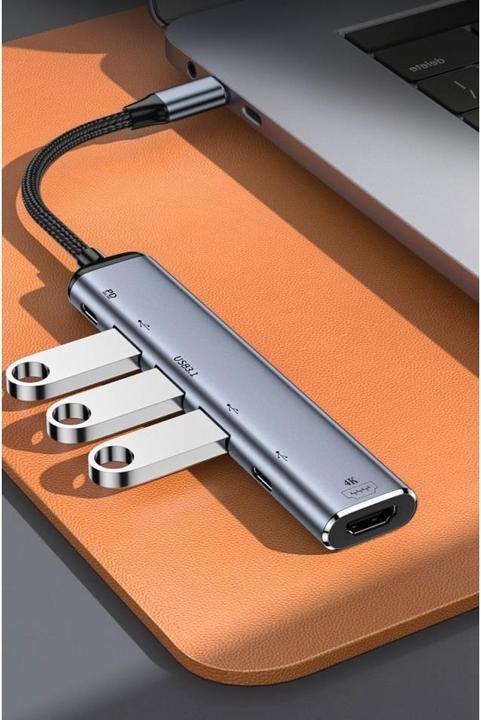 Immagine prodotto PowerGuard Adattatore multiplo hub USB-C 6-in-1 (USB-C, 6 Porti)