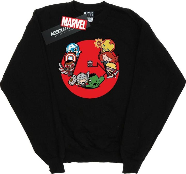 Actual product image Mens Kawaii Avengers Ready Steady War Sweatshirt (S)