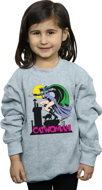 Actual product image Girls Catwoman Text Logo Sweatshirt (116)