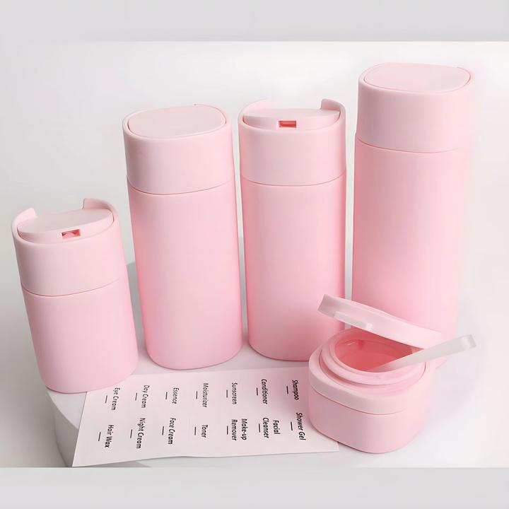 Image du produit Swissdetector Ensemble de bouteille cosmétique de luxe - Rose (Rembourrage supplémentaire)