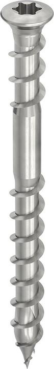 Produktbild Heco TOPIX-plus Terrassenschraube Linsensenkkopf TX Unterkopfgewinde 5x60 mm Edelstahl A2 200 Stück (200 Schrauben pro Stück)