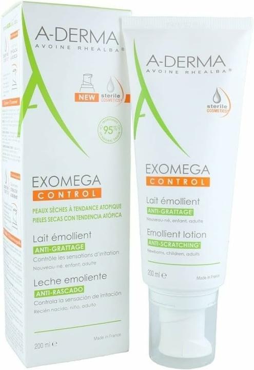 Actual product image A-Derma Exomega Control Mleczko Emolient, 200 ml (Body milk, 200 ml)
