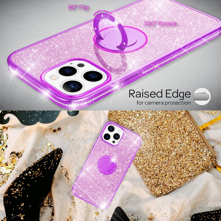Immagine prodotto Nalia Anello Glitter Silicone Cover (Apple iPhone 13 Pro)