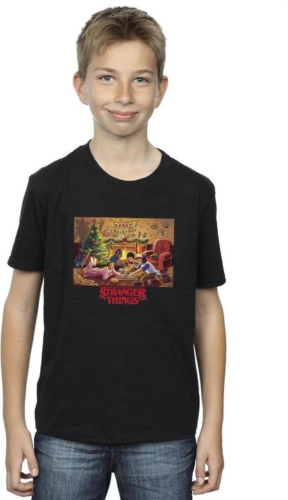 Immagine prodotto Netflix Stranger Things Christmas Gathering Maglietta Ragazzi (152, 158)