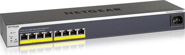 Actual product image Netgear Gs408epp-100eus (8 Ports)