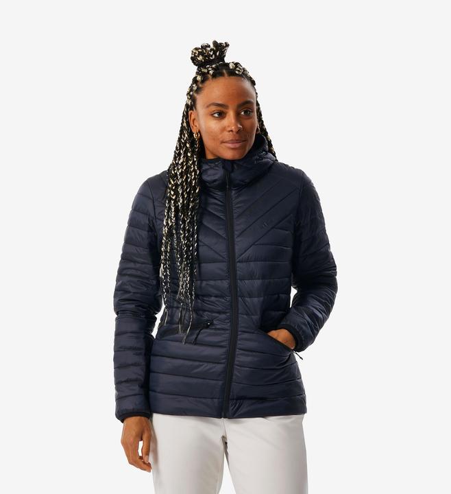 Actual product image Wedze Women's ski jacket down jacket light and warm - 500 blue/black (S)